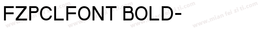 FZPCLFONT BOLD字体转换